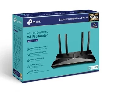 TP-Link AX1800 WiFi 6 Router (Archer AX21) – Dual Band Wireless Internet Gigabit - Image 1 of 4