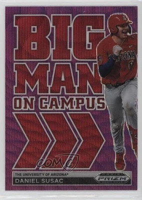 2022 Panini Prizm Draft Picks Big Man on Campus Purple Wave Daniel Susac #BMC-DS - Image 1 of 2