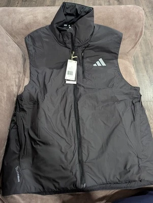 Adidas жилет мужской средний черный Adi365 ClimaWarm работает водоотталкивающий JM5715 - Изображение 1 из 4