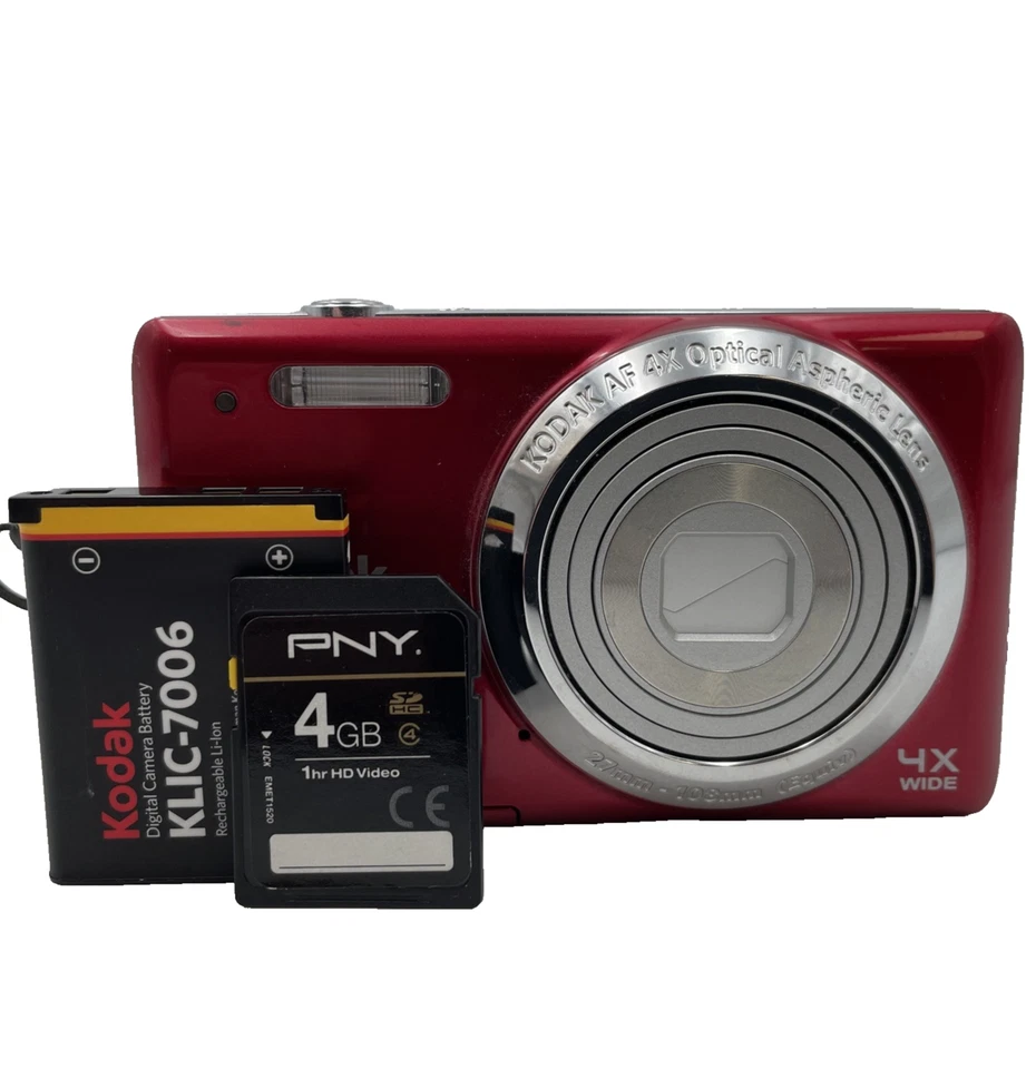 Kodak EasyShare M522 Compact Digital Camera 14.0MP  - Red - No Charger -      S5 - Image 1 of 4