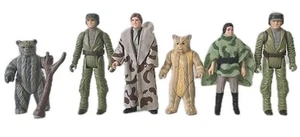 6x VINTAGE STAR WARS EWOK ENDOR REBEL ACTION FIGURES ORIGINAL VINTAGE - Picture 1 of 6