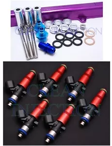 Carril inyector de combustible Toyota Soarer Chaser Supra Turbo 1JZGT 1JZ-GTE Bosch 550cc - Imagen 1 de 1