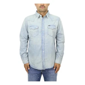 Camisa vaquera Ralph Lauren Denim & Supply manga larga a presión - azul - Imagen 1 de 7