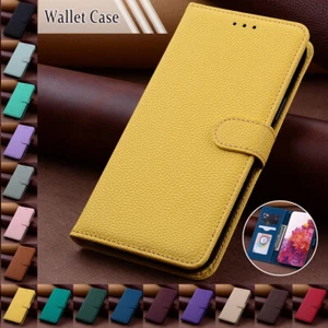 Magnetic Leather Flip Phone Wallet Case Cover For Samsung S23 FE/Ultra S22+/S21+ - Picture 1 of 59