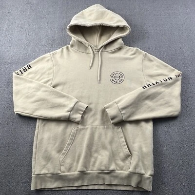 Brixton Hoodie Adult Medium Beige Long Sleeve Sweater Sweatshirt Casual Men's - Image 1 of 4
