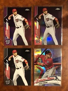 Carter Kieboom 2020 Topps Chrome Lot Pink Refrector #171 Nationals - Picture 1 of 5