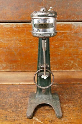 Art Deco vintage de 1930 hecho a la derecha Mfg Co. Mezclador Minute Malt Hierro Fundido - ¡Funciona! Foto 1 de 4