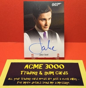 Rittenhouse James Bond Archives Spectre Edition - JAKE SEAL Autograph Card B - Picture 1 of 2