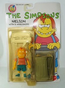 Mattel The Simpsons Bully Nelson Figur Kunststoff Mülleimer MOC 1990 NEU! - Bild 1 von 11