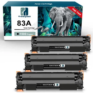 Cartuchos de tóner 3pk negro CF283A 83A para HP LaserJet Pro M127fn M127fw M128fw - Imagen 1 de 6