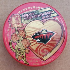 Minnesota Wild Season 2005-2006 Happy Valentines Day Holiday Series Hockey Puck
