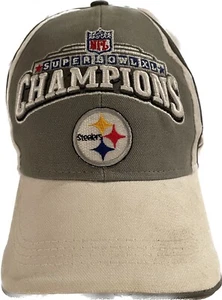 CAPPELLO UOMO PITTSBURGH STEELERS SUPERBOWL XL CHAMPIONS MADE BY REEBOK nuovo ma sporco - Foto 1 di 2