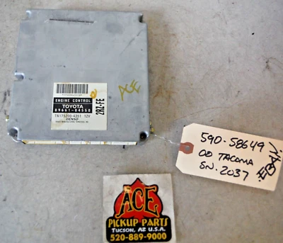 2000 Toyota Tacoma 2.4L 4x2 OEM Electronic Engine Control Module ECU 89661-04550 Foto 1 de 4