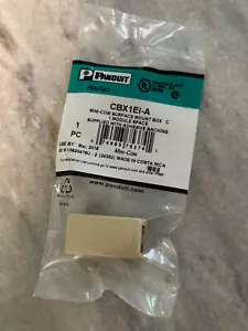 Panduit Pan-Net CBX1EI-A Mini-Com scatola di montaggio superficiale modulo C 1 nuovissima - Foto 1 di 1