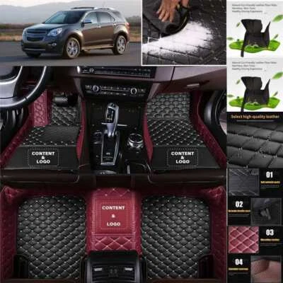 For Chevrolet Suburban Tahoe Car Floor Mats Auto Custom Liner PU Leather Carpets - Изображение 1 из 4