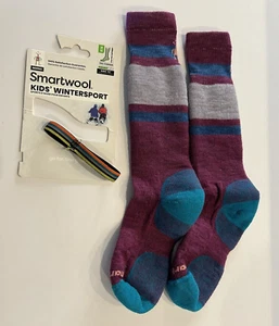 Smartwool Kids Socks Medium Meadow Mauve Wintersport Full Cushion Youth Merino - Picture 1 of 9