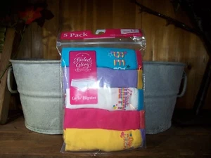FADED GLORY GIRLS HIPSTER UNDERWEAR 5 PACK SIZE 12 WITH VARIOUS SAYINGS SCHOOL - Picture 1 of 1