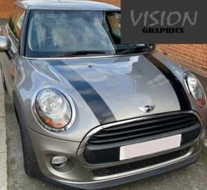 MINI ONE MINI COOPER MOTORHAUBE EINFACHE STREIFEN VINYL GRAFIK AUFKLEBER STICKER - Bild 1 von 3