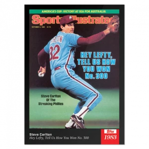 2021 TOPPS X SPORTS ILLUSTRATED #37 STEVE CARLTON - LEFTY WINS 300 - Bild 1 von 2