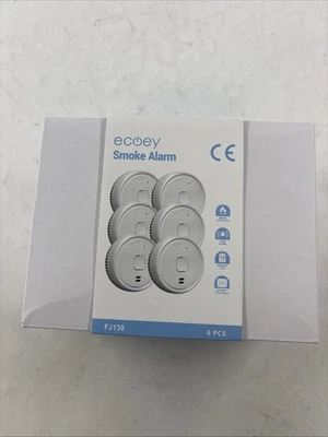 PHOTOELECTRIC Ecoey Smoke Alarm FJ138 6 Units Brand New Free Shipping Discounts For Bulk
