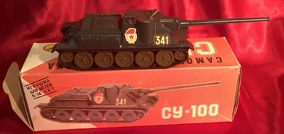 Tanque fundido a presión ruso CY-100 escala 1:43 nuevo en caja - r Foto 1 de 4