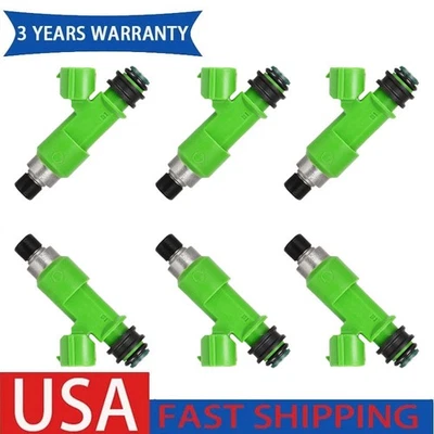 Juego de 6 inyectores de combustible FJ1079 aptos para Subaru Legacy 2010 2011 2012 2013 3,6 L H6 Foto 1 de 4