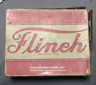 Vintage Flinch Card Game Full 150 Cards 2 Decks 1938 Instructions and Box - Image 1 of 4