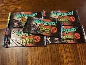 1996 Topps Mars Attacks Widevision 5 Packs Of Movie Cards From Factory Seal Box - Bild 1 von 3
