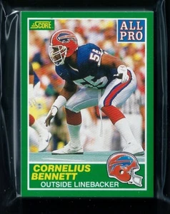 Lote de (10) Cornelius Bennett All-Pro 1989 puntuación #299 - Imagen 1 de 1