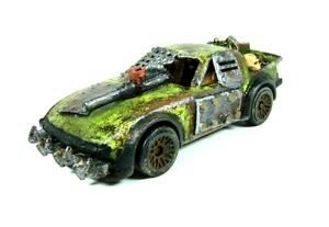 Gaslands Mazda RX7 Custom Hot Wheels Diecast 1/64 Mad Max AutoKill - Picture 1 of 9