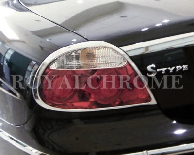 美国库存一对 CHROME 后尾灯环绕，适用于捷豹 S 型 04-08 改款 — 第 1/4 张图片