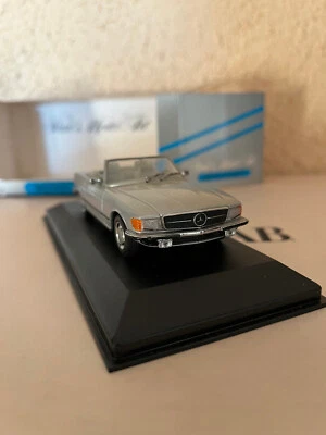 1/43 MINICHAMPS - MERCEDES 350 SL CABRIOLET 1970 GRIS METAL - Photo 1/4