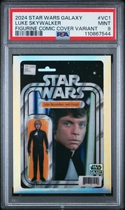 2024 Topps Chrome Star Wars Galaxy Luke Skywalker Action Figure Variant PSA 9 - Picture 1 of 2