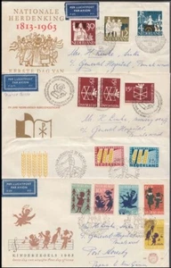 NETHERLANDS 1963/4 FDC’s (x7) (ID:383/D49869) - Picture 1 of 2