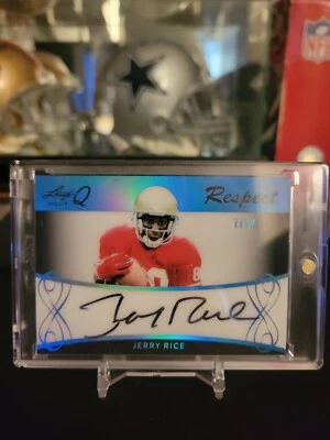 2017 Leaf Jerry Rice Respect Auto /10 - Image 1 of 2