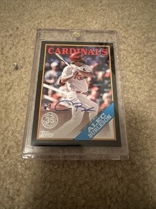 2023 Topps Series 2 ALEC BURLESON Black 1988 Auto RC /199 Cardinals Rookie