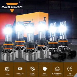 For Lincoln Town Car 2003 - 2011 AUXBEAM Canbus LED Headlight High Low Fog White - Picture 1 of 12