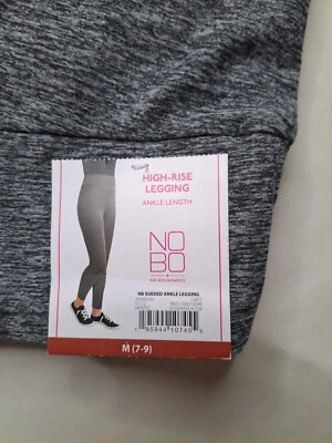 Leggings NoBo No Boundaries Gris tiro alto al tobillo Nuevos con etiquetas Niñas Juniors M 7-9 Foto 1 de 4