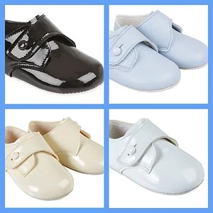 Bay Pods Baypods Baby Shoes Boy Christening Wedding Pram Occasions NB 0-18 Month - Picture 1 of 8