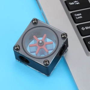 G1/4 Port 3 Impeller Water Flow Meter Indicator for PC Water Cooling(Black) UK - Afbeelding 1 van 7