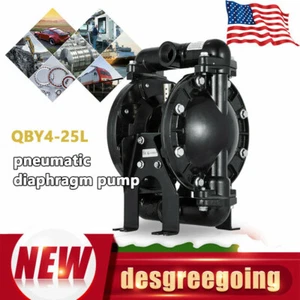 35Gpm Pneumatic Dual Diaphragm Pump Air-Operated Waste Oil Transfer Pump 120PSI - Bild 1 von 13