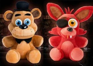 Nuevo juguete de peluche oficial FNAF Five Nights at Freddy's FREDDY & FOXY 10"" regalo FZC - Imagen 1 de 11