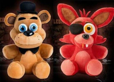 FUNKO 10“ New FNAF Five Nights at Freddy's FREDDY & FOXY Official Plush Toy gift FZC