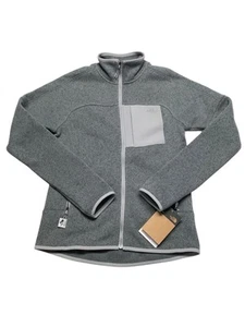 The North Face Womens fit Long Sleeve Full Zip Sweatshirt XS Grey Solid - Picture 1 of 2