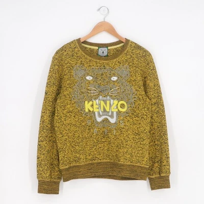Sudadera para mujer KENZO PARIS Jungle con gráfico de tigre amarillo dorado talla L Foto 1 de 4
