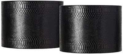 Springcrest Reptile Print Negro Juego de 2 Tonos de Tambor 15x15x11 (Araña) Foto 1 de 4