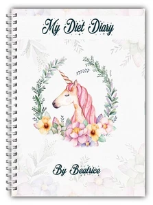 A5 PERSONALISED DIET DIARY FOOD DIARY SLIMMING WEIGHT LOSS 3 MONTHS FOOD TRACK - Picture 1 of 5