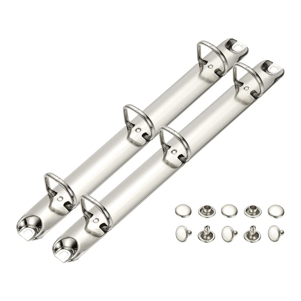 A5 3 Hole Ring Binder Mechanisms, 2 Set 0.63" D Ring Binder Planner, 20mm Silver - Image 1 of 4