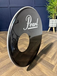 Pearl Resonant Bass 22" Drum Head / Black #NQ68 - Picture 1 of 4