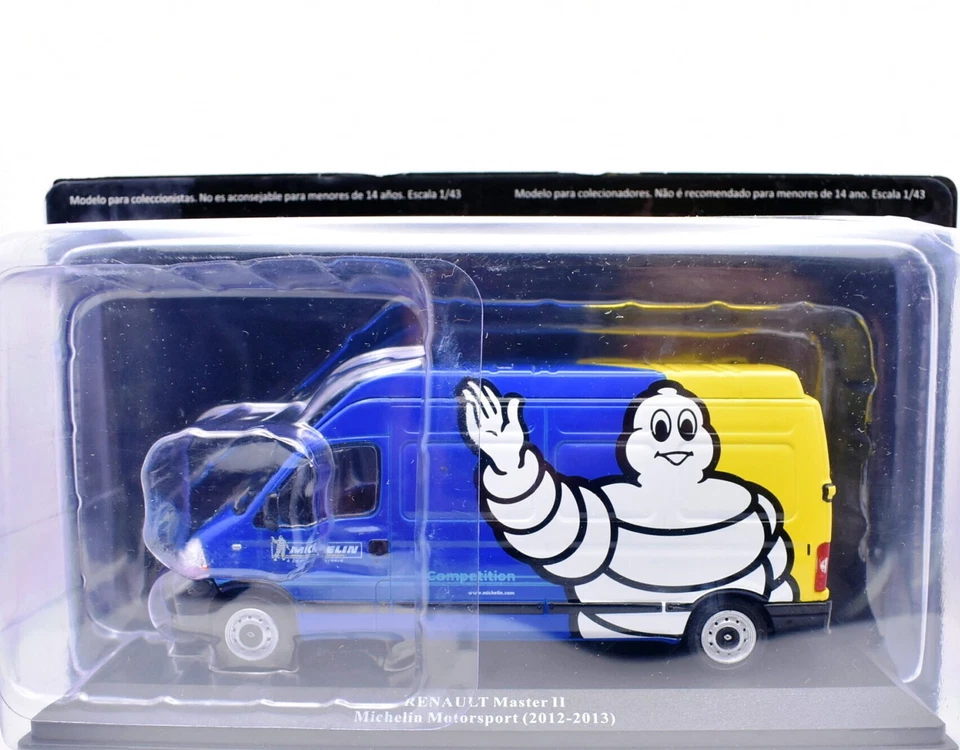 modellino auto rally scala 1:43 Renault Master II michelin motorsport collezione - Immagine 1 di 1